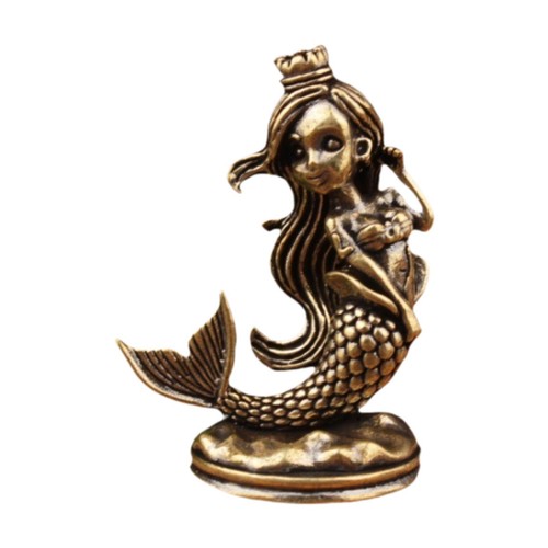 Brass mermaid princess - brass,