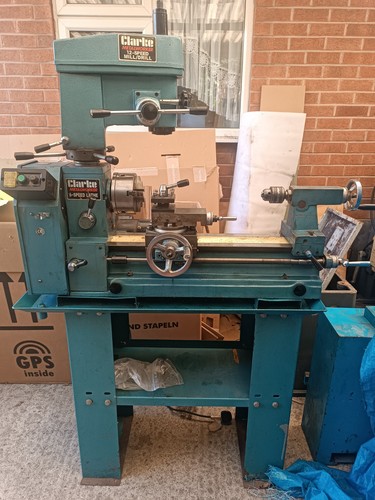 Clarke cl500m metal lathe with - cl500m,