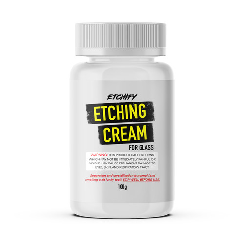 Etchify glass etching cream - glass,