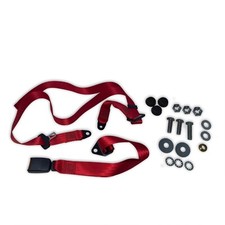 3-Point Static Seat Belt Red