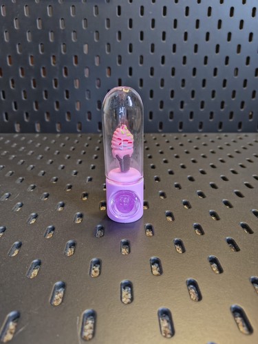 Purple gelato ice cream - ice, glass