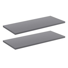2 Pack Melamine Shelf - Grey