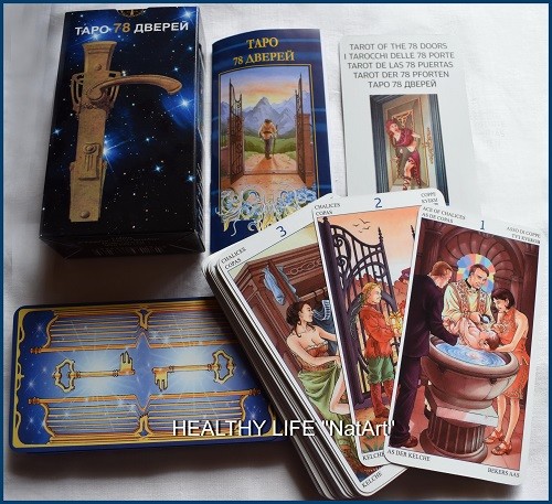 Tarot cards door keys high - door,