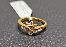 Authentic 18K Yellow Gold 0.54ct Diamonds Ring