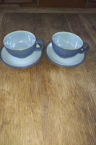 Denby blue jetty - blue, teacups