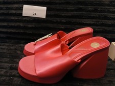 Zara Pink Mules Block Heels