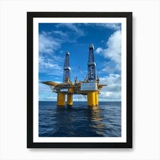 Massive Offshore Oil Rig In