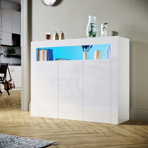 White door display cupboard - 3,