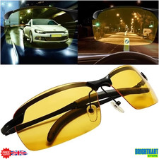 Night Driving Glasses HD Anti Glare Vision Polarized Yellow Lens Tinted Unisex