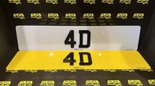 Pair number plates road - of, 4d