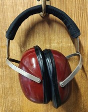 Amplivox Ear Defenders, Shooting Ear Protection, Retro, Vintage, Brown/Red