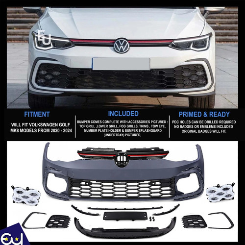 Front bumper grille body kit - front,