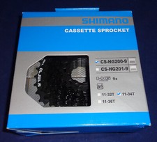 Shimano CS-HG200-9 Speed Rear Cassette 11-32 11-34 11-36