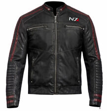 MASS EFFECT 3 - N7 COMMANDER SHEPARD STYLISH LEATHER JACKET