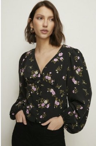 Oasis black floral ditsy - black,
