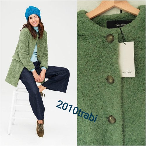 Zara light green faux - faux, fur