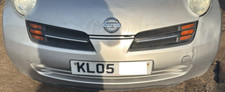 NISSAN MICRA SE 2002 - 2010 COMPLETE FRONT BUMPER [INC GRILL] SILVER [K23]