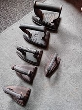 6 Antique Cast Irons Flat Clothes, clothe,  collar. unique collection 