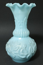 Old Blue Art Nouveau Glass