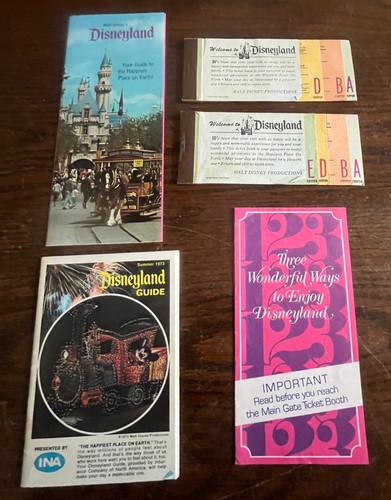 Vintage 1973 disneyland cal - 1973,