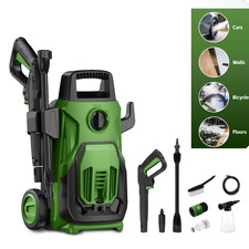 Green 1600W Pressure Washer