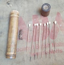 Original Bamboo Blowpipe Blowgun Container with Poison Darts