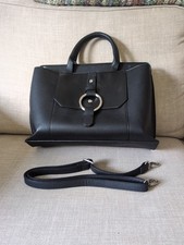 Bessie London Black Handbag Two Compartments