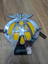 Vintage AA Car Badge