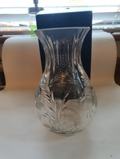 Stuart Crystal Vase - Fuchsia