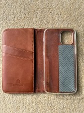 Novada Genuine Leather Wallet Case for iPhone 12 mini - Good Used Condition