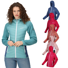 Regatta Womens Andreson Hybrid Jacket Fleece Softshell Hooded Ladies Coat RRP 70