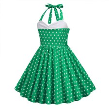 Kids Girls Halter Neck Polka