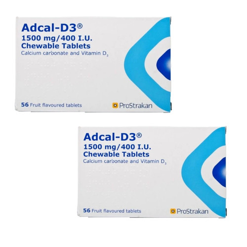 Adcal 1500mg 400 iu - 2x, d3