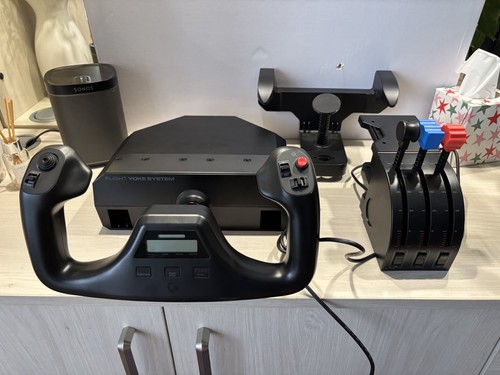 Logitech flight yoke - flight, system