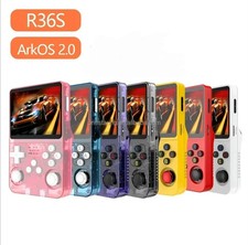 R36S Retro Handheld Games Emulator Console 64GB, selection of colours