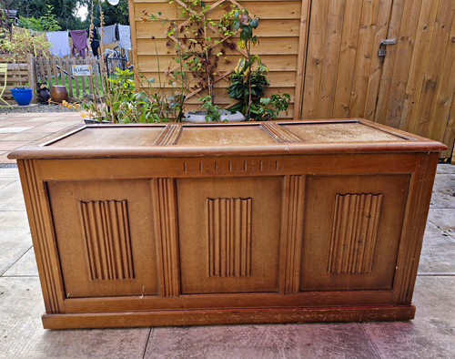 Vintage wooden blanket - , chest