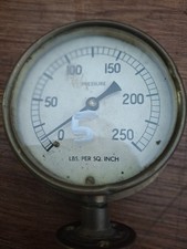 old vintage brass pressure