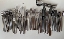 Viners Chelsea pattern stainless steel cutlery Sheffield made, 78 pieces 1960s