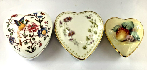 Three small heart shaped - three,