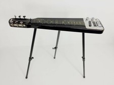 Haze Solid Body Electric LAP Steel Guitar,Metallic Black+Glass Tone Bar stand...