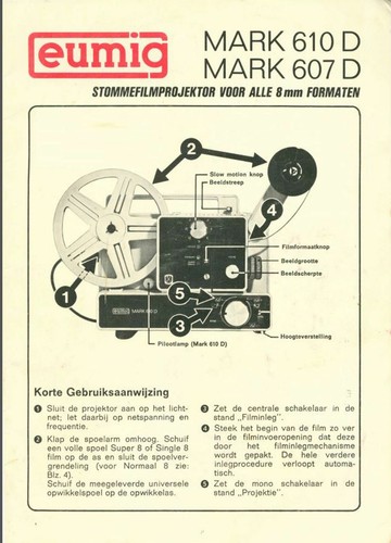 Eumig 610d 607d user - 607d,