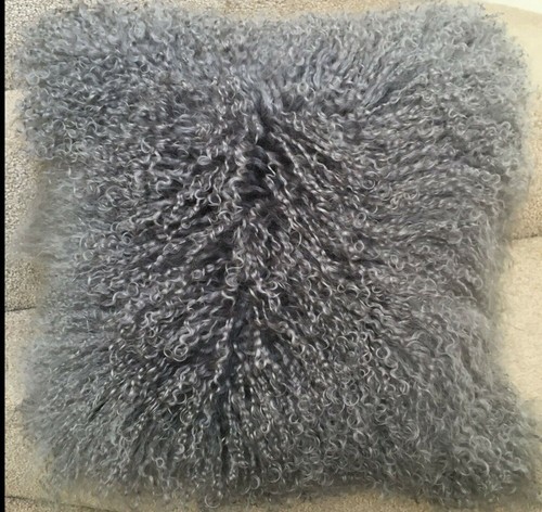 Gray genuine mongolian - gray,