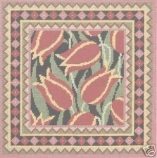 Tulips With Border Flowers