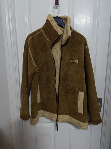 Sheepskin jacket size beige - size, m.