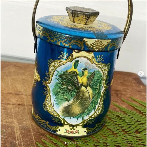 Vintage tin canister - vintage,