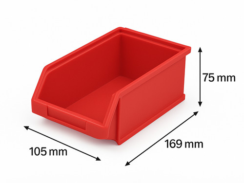 Plastic parts storage bins - plastic,