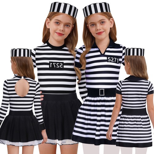 Girl striped puffy prisoner - girl,