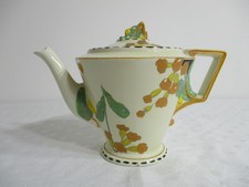 Vintage Art Deco Burleigh Ware Hand-Painted Meadowland Teapot. Reg 766418.