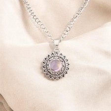 Round Ametrine Gemstone Bezel