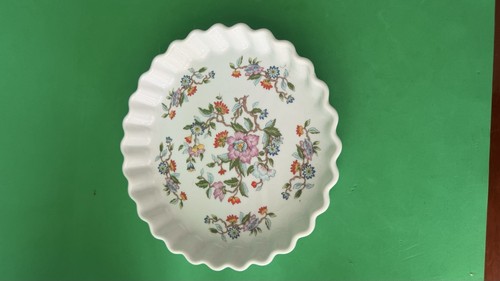 Vintage fluted ceramic flan - fluted,